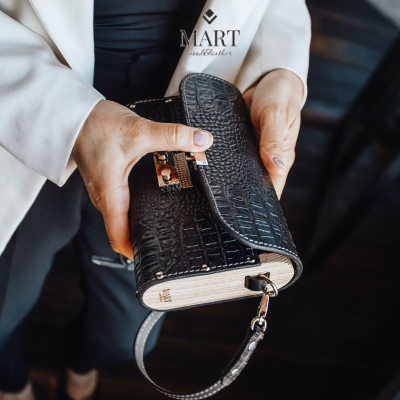 Клатч Black Croco